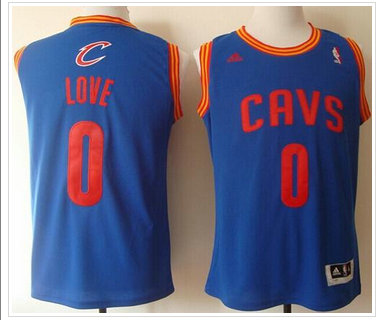 Revolution 30 Cleveland Cavaliers #0 Kevin Love Blue Stitched NBA Jersey