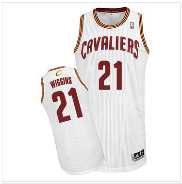 Revolution 30 Cleveland Cavaliers #21 Andrew Wiggins White Home Stitched NBA Jersey