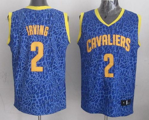 Cleveland Cavaliers #2 Kyrie Irving Blue Crazy Light NBA Jersey Cleveland Cavaliers #2 Kyrie Irving Blue Crazy Light NBA Jersey