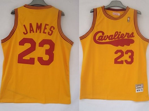 Cleveland Cavaliers 23 Lebron James orange