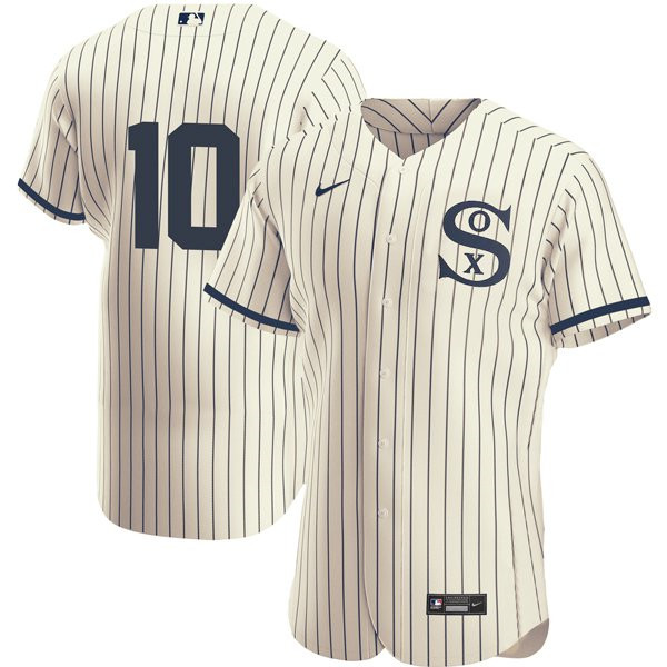 Men's Chicago White Sox Field of Dreams #10 Yoan Moncada Flex Base Jersey