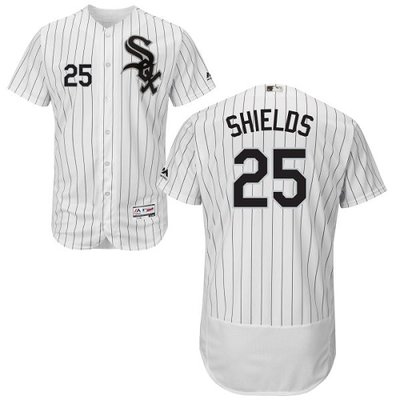 White Sox #25 James Shields White(Black Strip) Flexbase Authentic Collection Stitched MLB Jersey White Sox #25 James Shields White(Black Strip) Flexbase Authentic Collection Stitched MLB Jersey