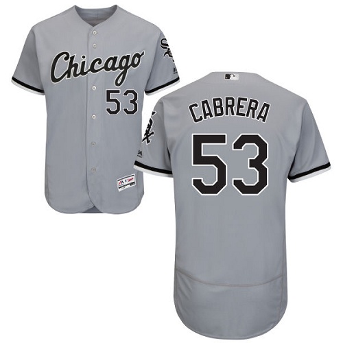 White Sox #53 Melky Cabrera Grey Flexbase Authentic Collection Stitched MLB Jerseys White Sox #53 Melky Cabrera Grey Flexbase Authentic Collection Stitched MLB Jerseys