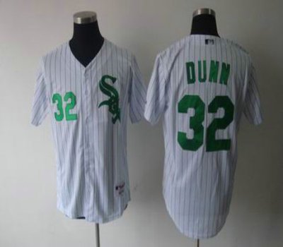 Chicago White Sox 32 Adam Dunn jerseys white green