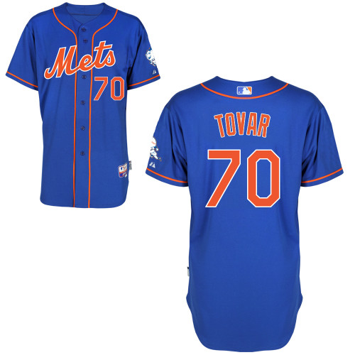 New York Mets #70 Tovar Blue Authentic Personalized Alternate Home Jersey