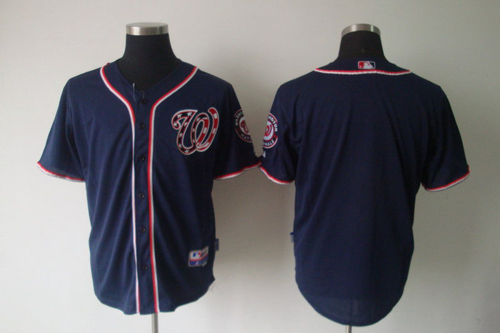 MLB Washington Nationals blank Dark Blue Jerseys MLB Washington Nationals blank Dark Blue Jerseys
