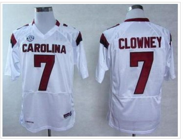 South Carolina Gamecocks 7 Jadeveon Clowney White College Football NCAA Jerseys