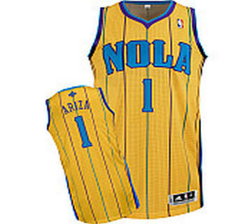New Orleans Hornets 1# Trevor Ariza Revolution 30 Authentic Alternate Jersey