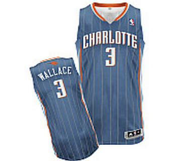 Charlotte Bobcats 3# Gerald Wallace Revolution 30 Authentic Road Jersey