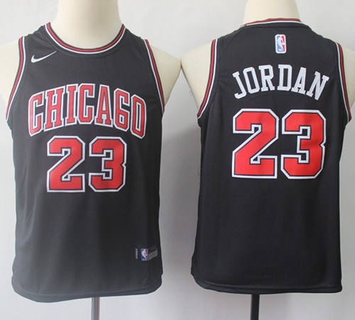 Nike Bulls #23 Michael Jordan Black Youth NBA Swingman Statement Edition Jersey Nike Bulls #23 Michael Jordan Black Youth NBA Swingman Statement Edition Jersey