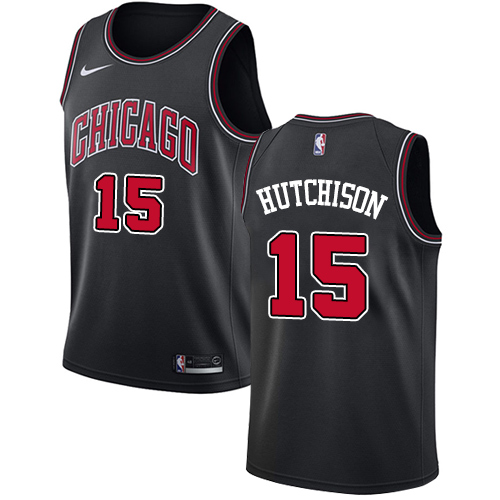 Nike Bulls #15 Chandler Hutchison Black Youth NBA Swingman Statement Edition Jersey Nike Bulls #15 Chandler Hutchison Black Youth NBA Swingman Statement Edition Jersey