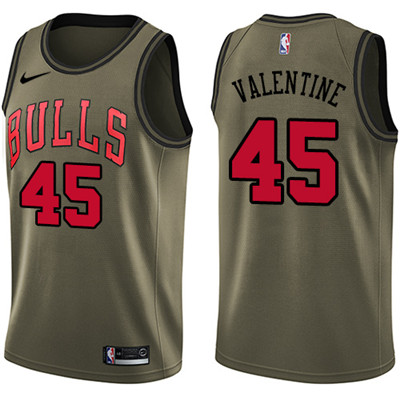 Nike Bulls #45 Denzel Valentine Green Salute to Service Youth NBA Swingman Jersey Nike Bulls #45 Denzel Valentine Green Salute to Service Youth NBA Swingman Jersey