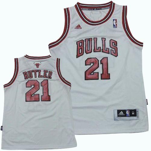 Bulls #21 Jimmy Butler White Revolution 30 Stitched Youth NBA Jersey Bulls #21 Jimmy Butler White Revolution 30 Stitched Youth NBA Jersey