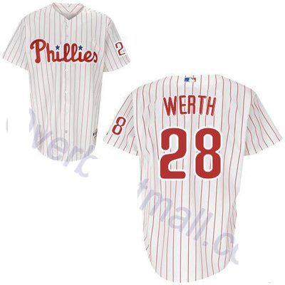 Philadelphia Phillies 28 Jayson Werth white Youth Jerseys