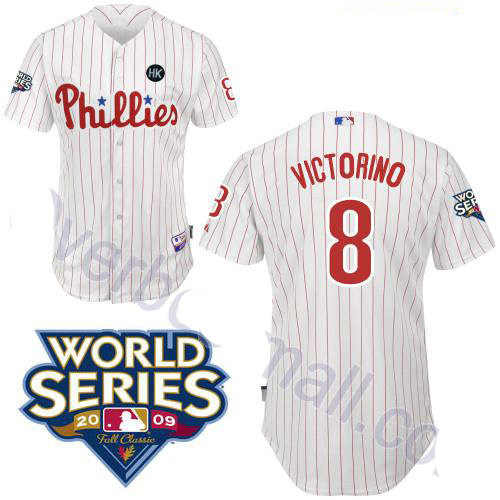 Philadelphia Phillies 8 Shane Victorino white Youth Jerseys