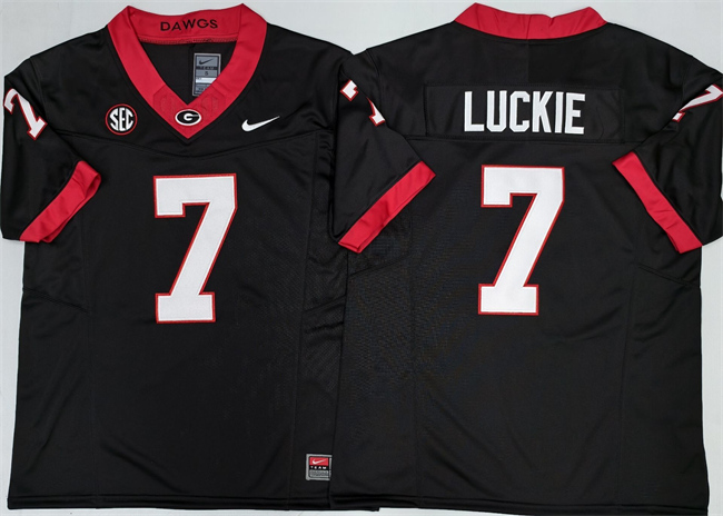 Georgia Bulldogs #7 Lawson Luckie Black 2025 F.U.S.E. Stitched Jersey Georgia Bulldogs #7 Lawson Luckie Black 2025 F.U.S.E. Stitched Jersey