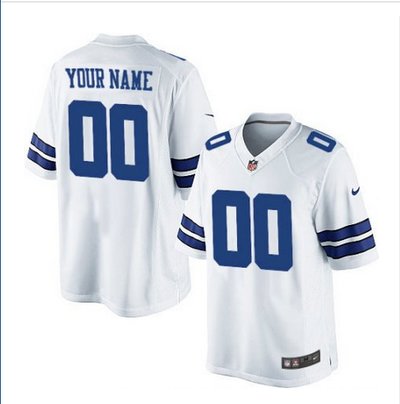 Men's Nike Dallas Cowboys Customized Limited White NFL Jersey