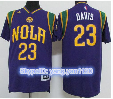 Charlotte Hornets #23 Anthony Davis Purple Pride Stitched NBA Jersey