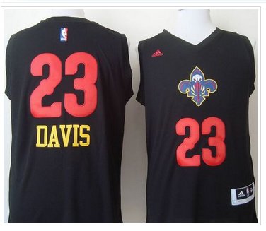 Charlotte Hornets #23 Anthony Davis Black New Fashion Stitched NBA Jersey