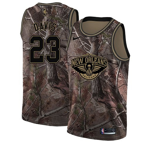 Nike Pelicans #23 Anthony Davis Camo NBA Swingman Realtree Collection Jersey