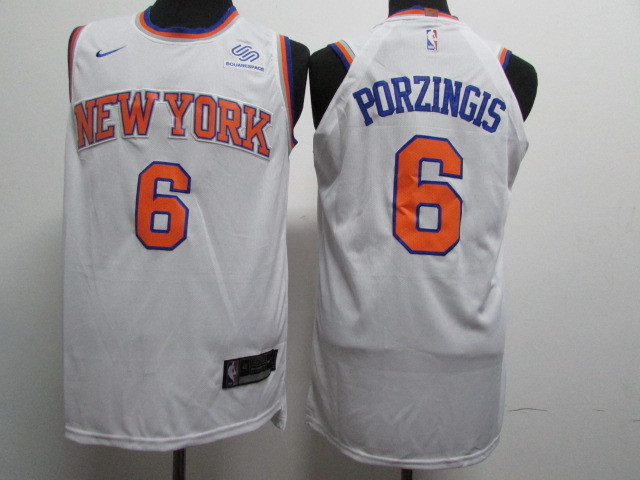 Nike Knicks 6 Kristaps Porzingis White Nike Authentic Jersey Nike Knicks 6 Kristaps Porzingis White Nike Authentic Jersey