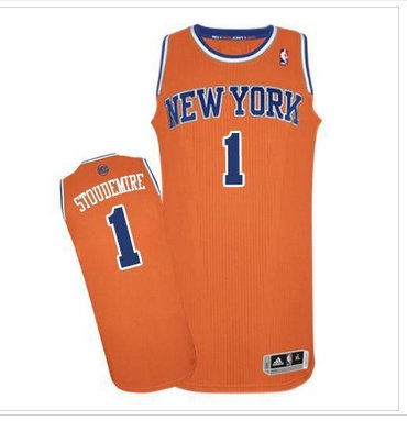 New York Knicks #1 Amar'e Stoudemire Revolution 30 Orange NBA Jersey