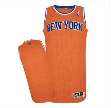 New York Knicks Blank Revolution 30 Orange NBA Jersey