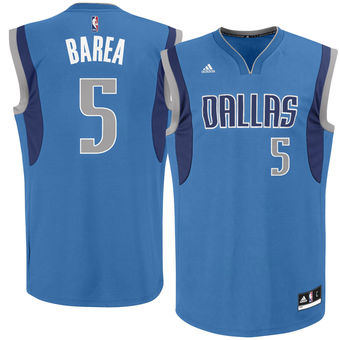 Mens Dallas Mavericks J.J. Barea adidas Royal Blue Road Replica Jersey