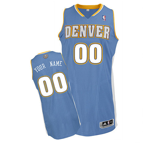 Nuggets Personalized Authentic Baby Blue Jersey (S-5XL)