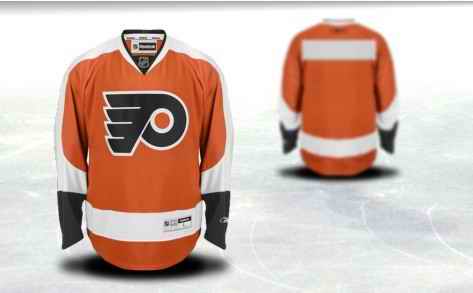Philadelphia Flyers Men Customized Orange Jerse