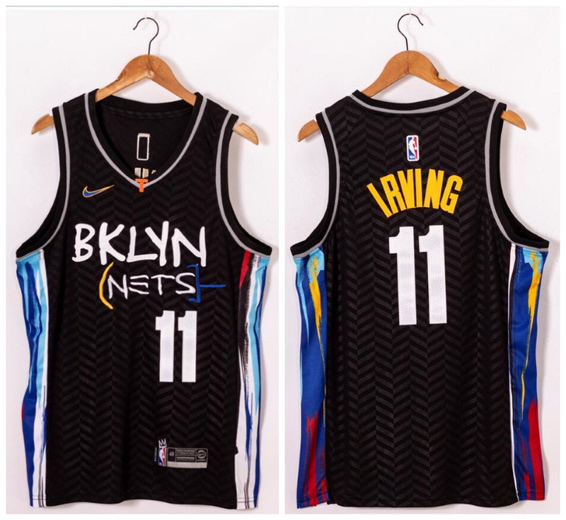 Nets 11 Kyrie Irving Black 2021 Nike Swingman Jersey Nets 11 Kyrie Irving Black 2021 Nike Swingman Jersey