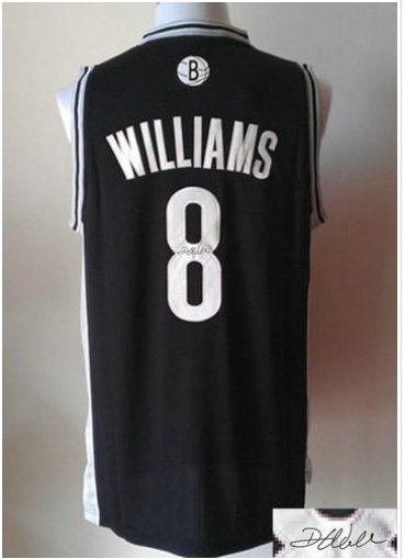 Brooklyn Nets Revolution 30 Autographed #8 Deron Williams Black Stitched NBA Jersey Brooklyn Nets Revolution 30 Autographed #8 Deron Williams Black Stitched NBA Jersey