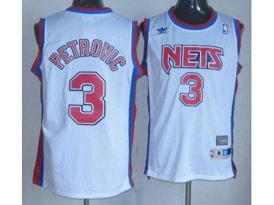 nba brooklyn nets #3 petrovic white nba brooklyn nets #3 petrovic white