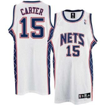 New Jersey NETS 15# Carter white jersey