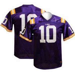 NCAA LSU LOUISIANA STATE TIGERS 10 Joseph Addai Purple jerseys