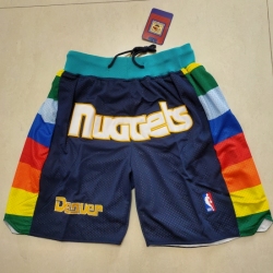 Men's Denver Nuggets Navy Shorts Men's Denver Nuggets Navy Shorts