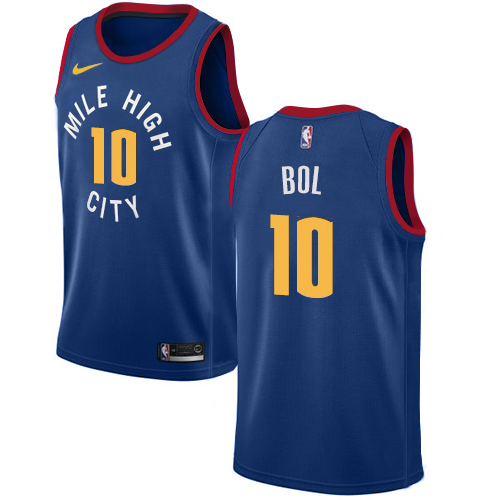 Nike Nuggets #10 Bol Bol Blue NBA Swingman Statement Edition Jersey
