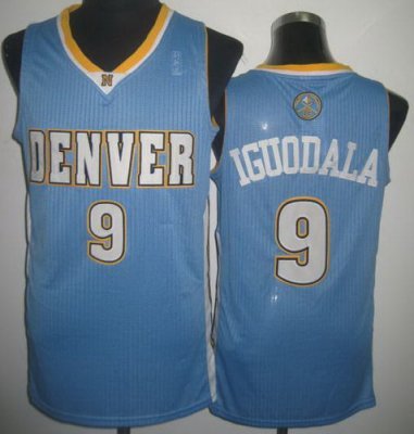 Denver Nuggets 9 Andre Iguodala Light Blue Revolution 30 NBA Basketball Jerseys Denver Nuggets 9 Andre Iguodala Light Blue Revolution 30 NBA Basketball Jerseys