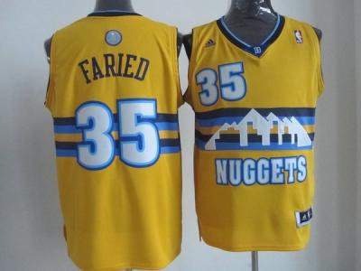NBA Denver Nuggets #35 Faried Yellow Revolution 30 Swingman Jerseys NBA Denver Nuggets #35 Faried Yellow Revolution 30 Swingman Jerseys