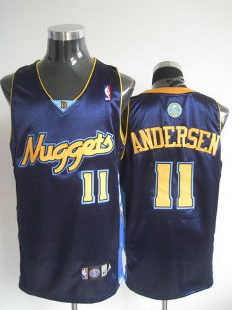 Denver Nuggets 11 ANDERSEN blue jerseys Denver Nuggets 11 ANDERSEN blue jerseys