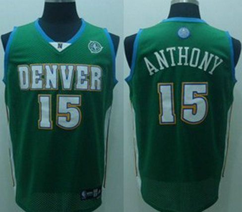 Denver Nuggets #15 Carmelo Anthony Green Jersey Denver Nuggets #15 Carmelo Anthony Green Jersey