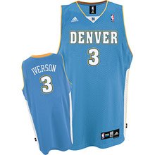 Denver Nuggets #3 Allen Iverson Swingman Road blue