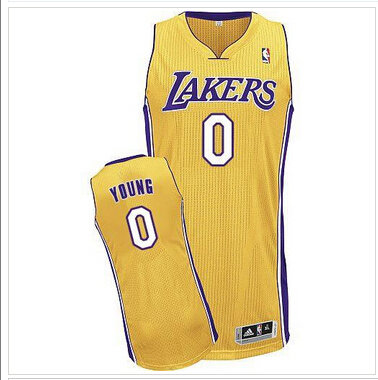 Revolution 30 Los Angeles Lakers #0 Nick Young Yellow Stitched NBA Jersey Revolution 30 Los Angeles Lakers #0 Nick Young Yellow Stitched NBA Jersey