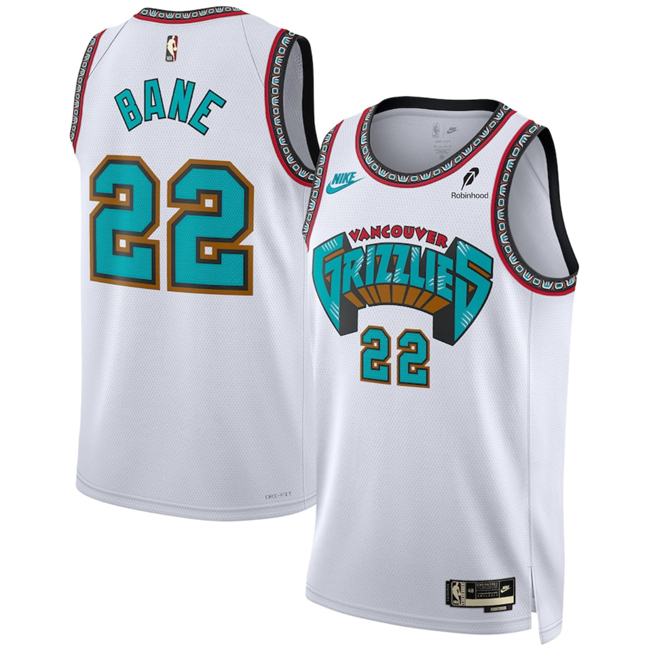 Men's Memphis Grizzlies #22 Desmond Bane White 2024 25 Classic Edition Swingman Stitched Basketball Jersey Men's Memphis Grizzlies #22 Desmond Bane White 2024 25 Classic Edition Swingman Stitched Basketball Jersey