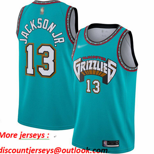 Grizzlies #13 Jaren Jackson Jr. Green Basketball Swingman Hardwood Classics Jersey