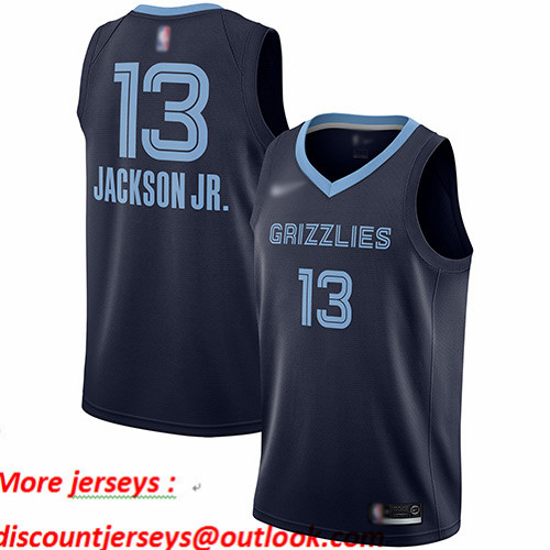 Grizzlies #13 Jaren Jackson Jr. Navy Blue Basketball Swingman Icon Edition Jersey