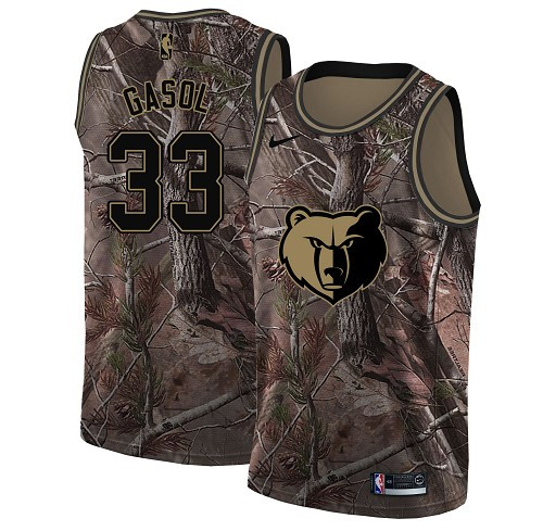 Nike Grizzlies #33 Marc Gasol Camo NBA Swingman Realtree Collection Jersey