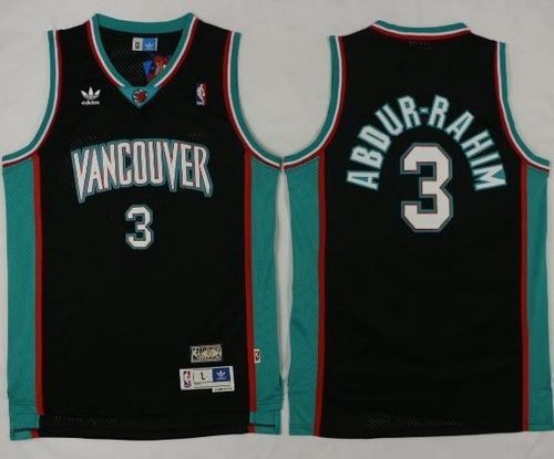 Grizzlies #3 Shareef Abdur-Rahim Black Throwback Stitched NBA Jersey Grizzlies #3 Shareef Abdur-Rahim Black Throwback Stitched NBA Jersey