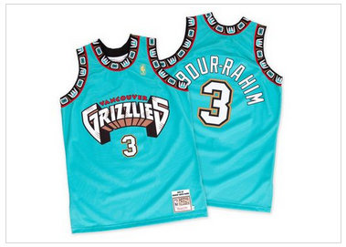 Memphis Grizzlies #3 Shareef Abdur-Rahim Green Hardwood Classics Throwback Stitched NBA Jersey