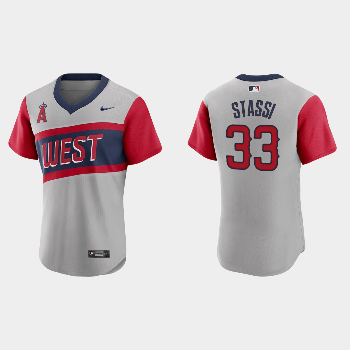 Los Angeles Angels #33 Max Stassi Men's Nike Gray 2021 Little League Classic Authentic MLB Jersey